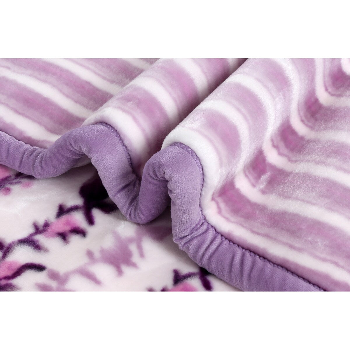 Nestl Velvet 2 Ply Heavy Reversible Printed Raschel Blanket