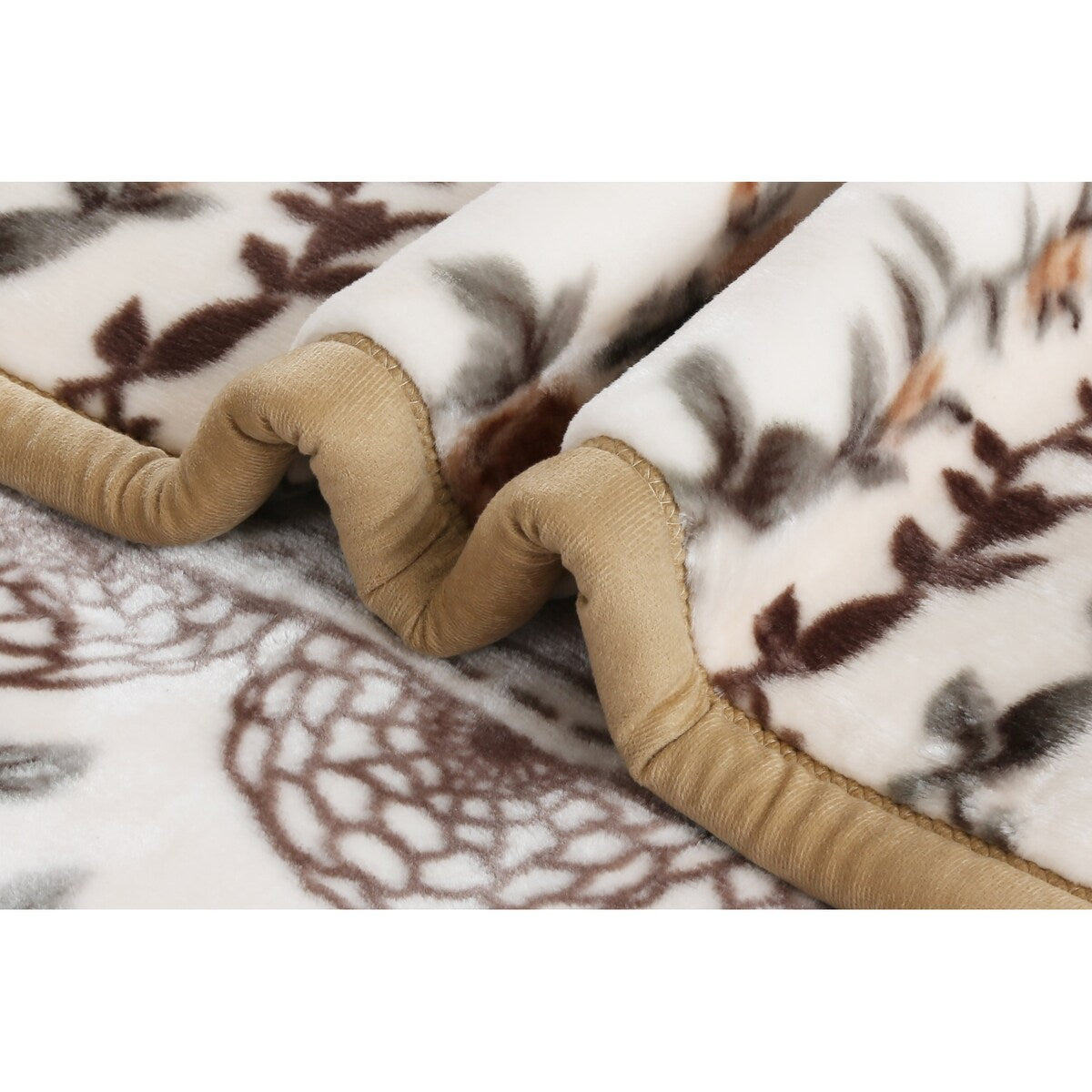 Nestl Velvet 2 Ply Heavy Reversible Printed Raschel Blanket