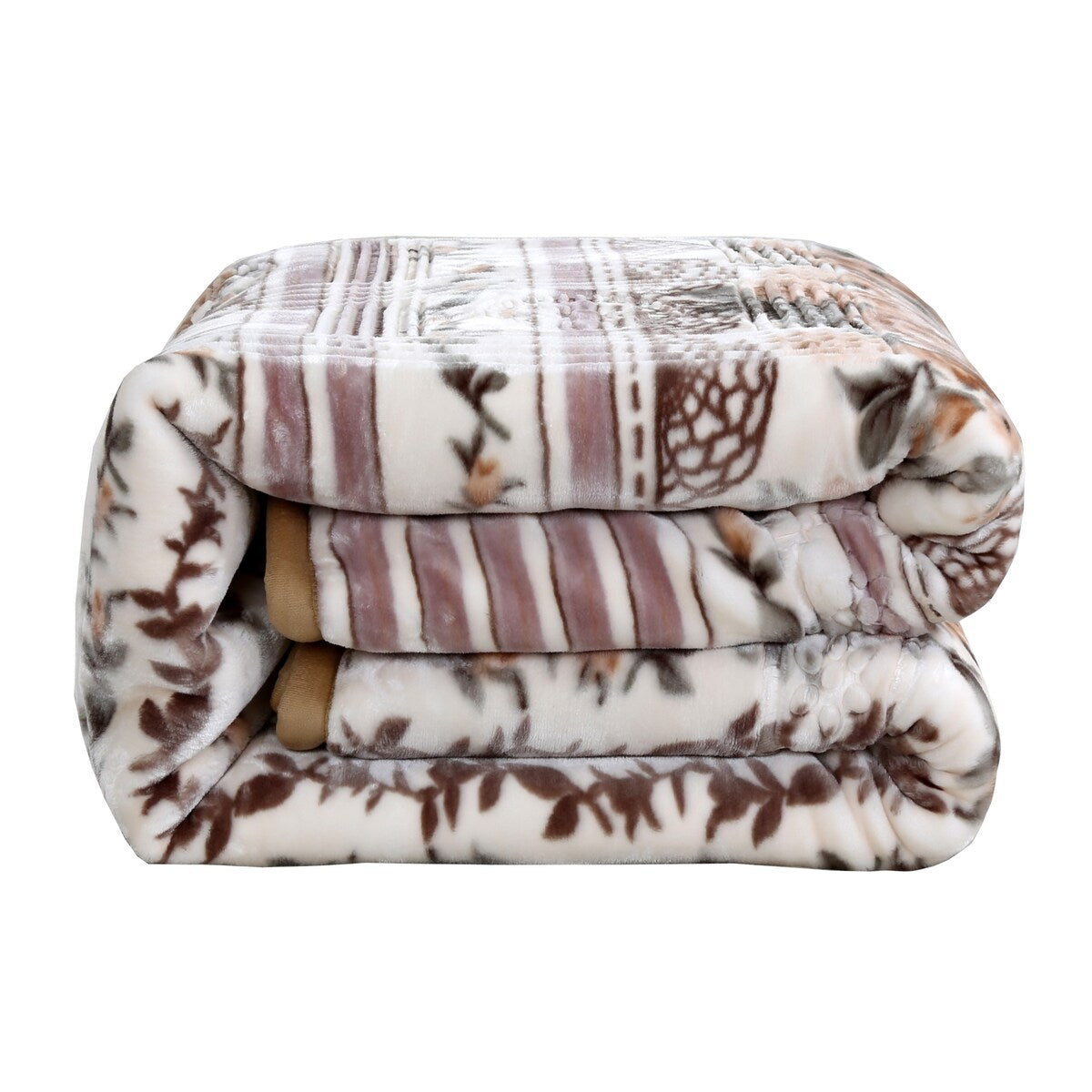 Nestl Velvet 2 Ply Heavy Reversible Printed Raschel Blanket