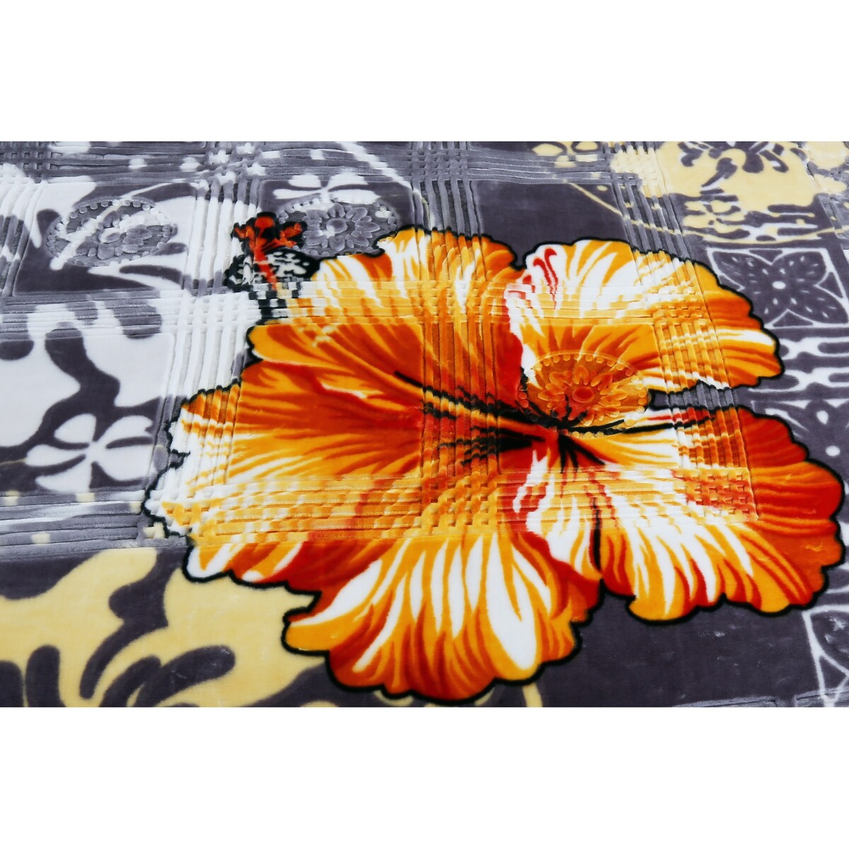 Nestl Velvet 2 Ply Heavy Reversible Printed Raschel Blanket
