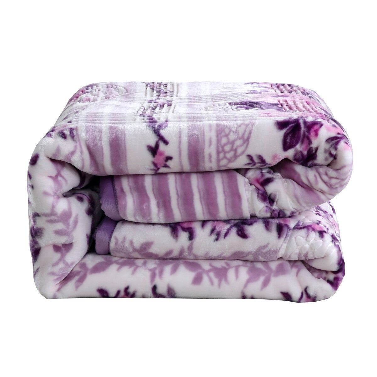 Nestl Velvet 2 Ply Heavy Reversible Printed Raschel Blanket