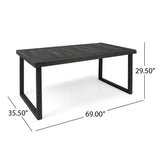 Nestor Outdoor 6-Seater Acacia Wood Dining Set with Bench by Christopher Knight Home