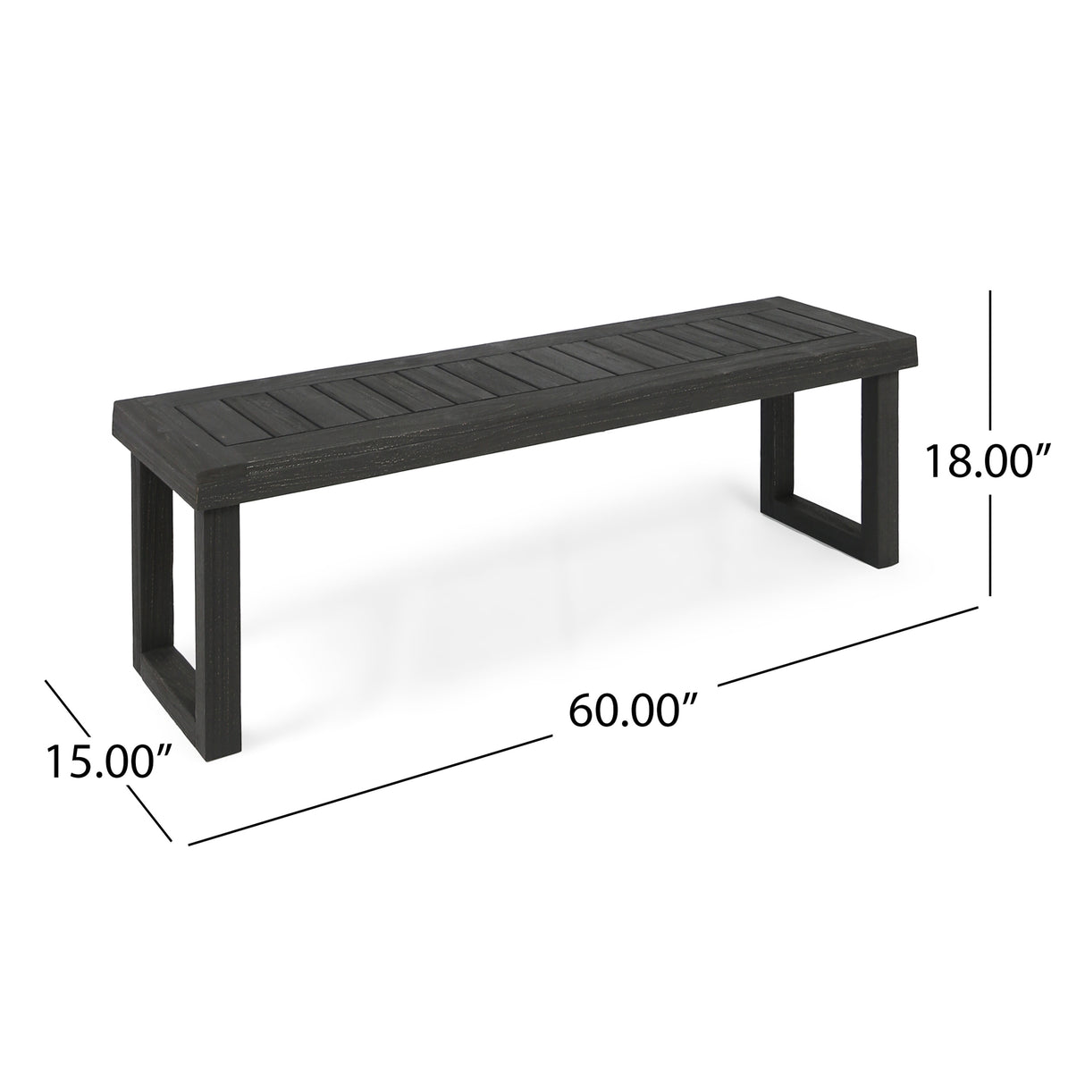 Nestor Outdoor 6-Seater Acacia Wood Dining Set with Bench by Christopher Knight Home
