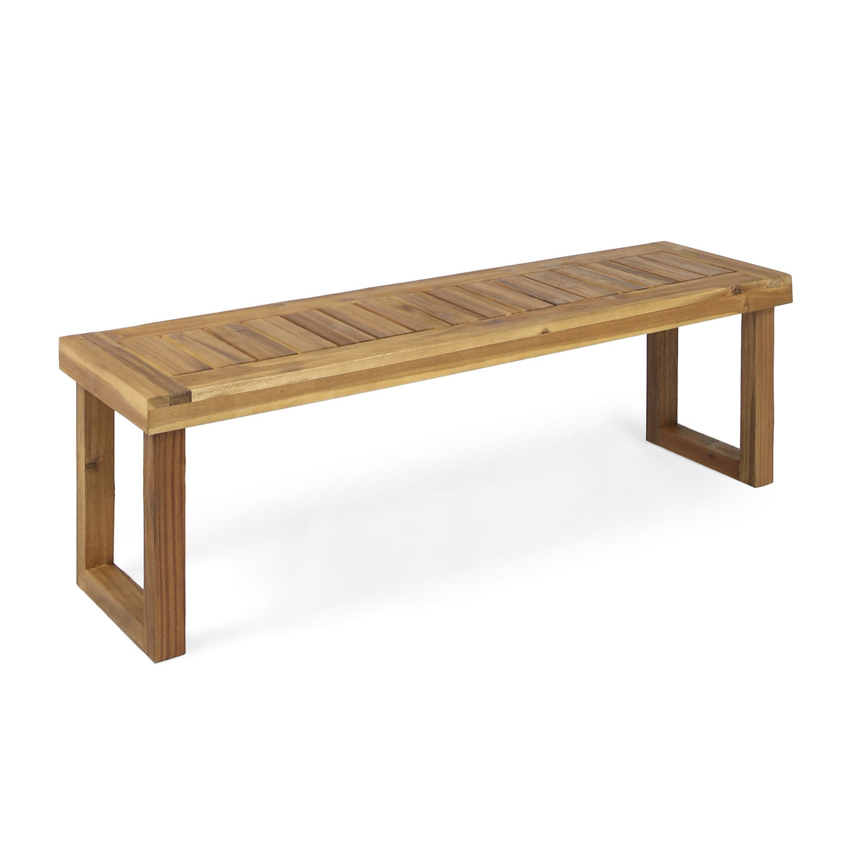 Nestor Outdoor 6-Seater Rectangle Acacia Wood Dining Set with Bench by Christopher Knight Home