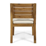 Nestor Outdoor 6-Seater Rectangle Acacia Wood Dining Set with Bench by Christopher Knight Home