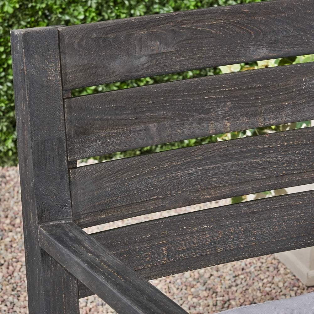 Nestor Outdoor Acacia Wood Dining Chairs by Christopher Knight Home