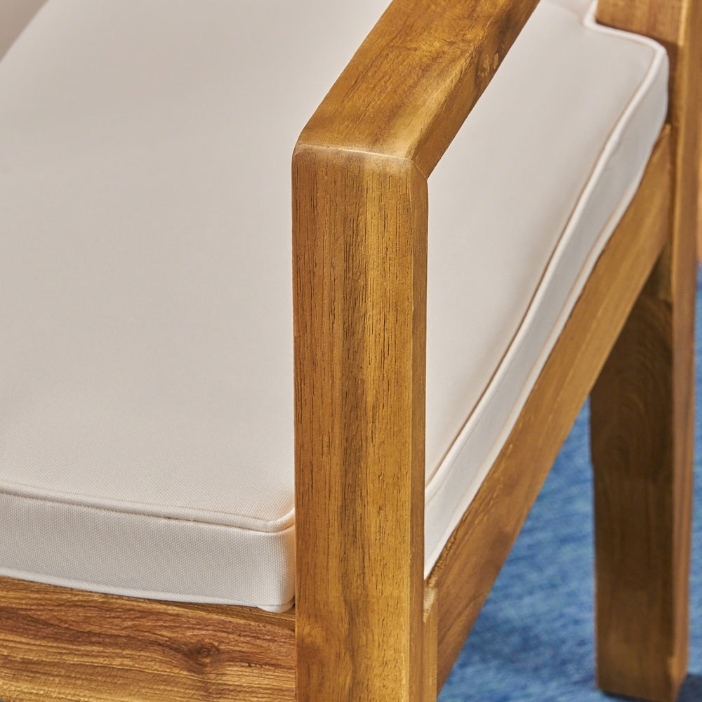 Nestor Outdoor Acacia Wood Dining Chairs by Christopher Knight Home