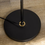 Netin 65" Black and Gold Adjustable Modern Floor Lamps for Living Room