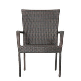 Neva Outdoor 7-Piece Wicker Dining Set by Christopher Knight Home