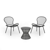 Nevada Modern Outdoor 2-Seater Chat Set by Christopher Knight Home