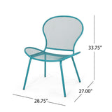 Nevada Modern Outdoor 2-Seater Chat Set by Christopher Knight Home