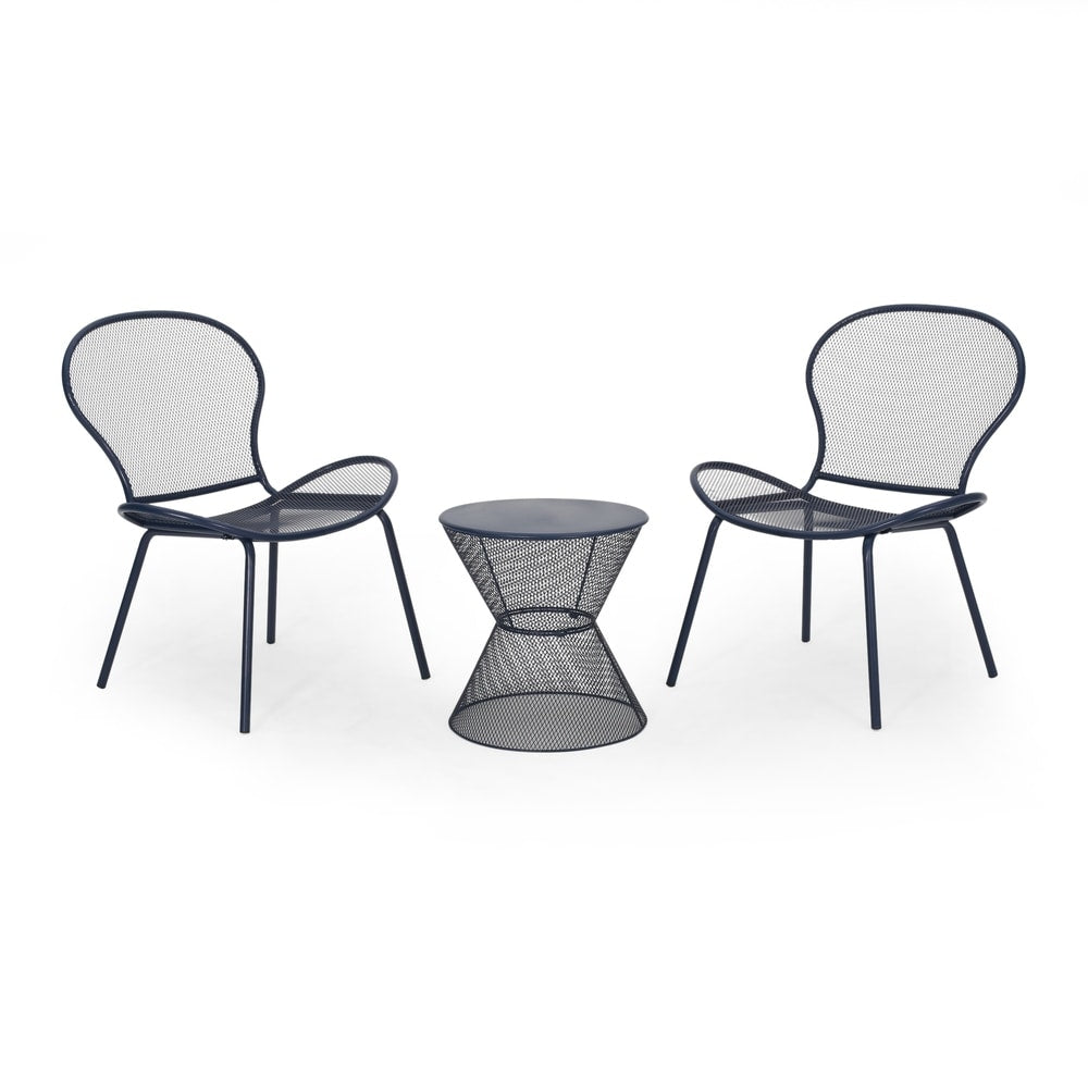 Nevada Modern Outdoor 2-Seater Chat Set by Christopher Knight Home