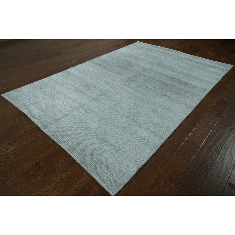 W853 Grey Hand-knotted Rug (6' x 9')