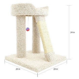 New Cat Condos 24" Elevated Cat Bed Tree