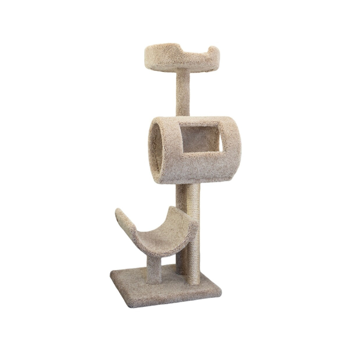 New Cat Condos 53" Carpeted Cat Post
