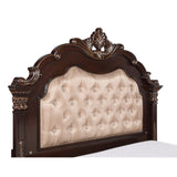 New Classic Furniture Cobb Cherry and Beige Panel Bed with USB Port
