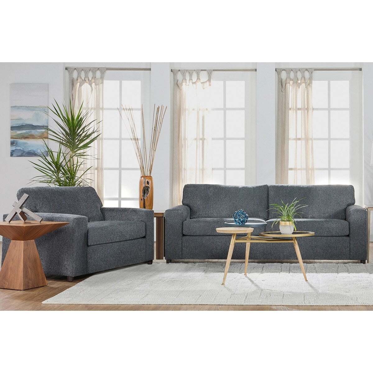 New Classic Furniture Leo 2-piece Living Room Set, Made in USA