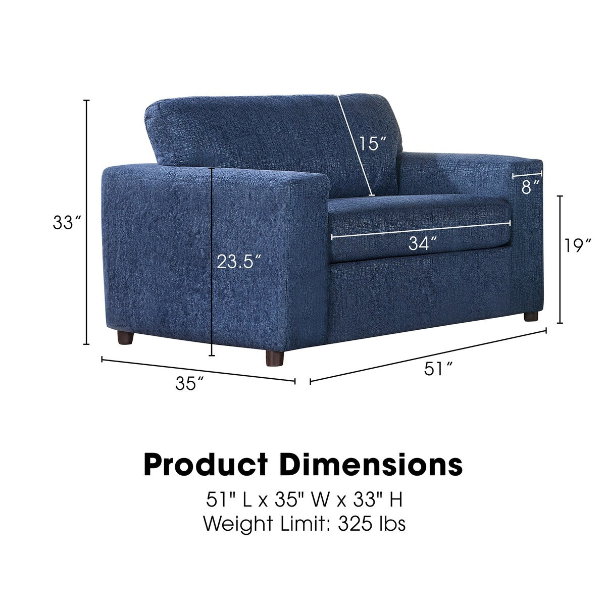 New Classic Furniture Leo 2-piece Living Room Set, Made in USA