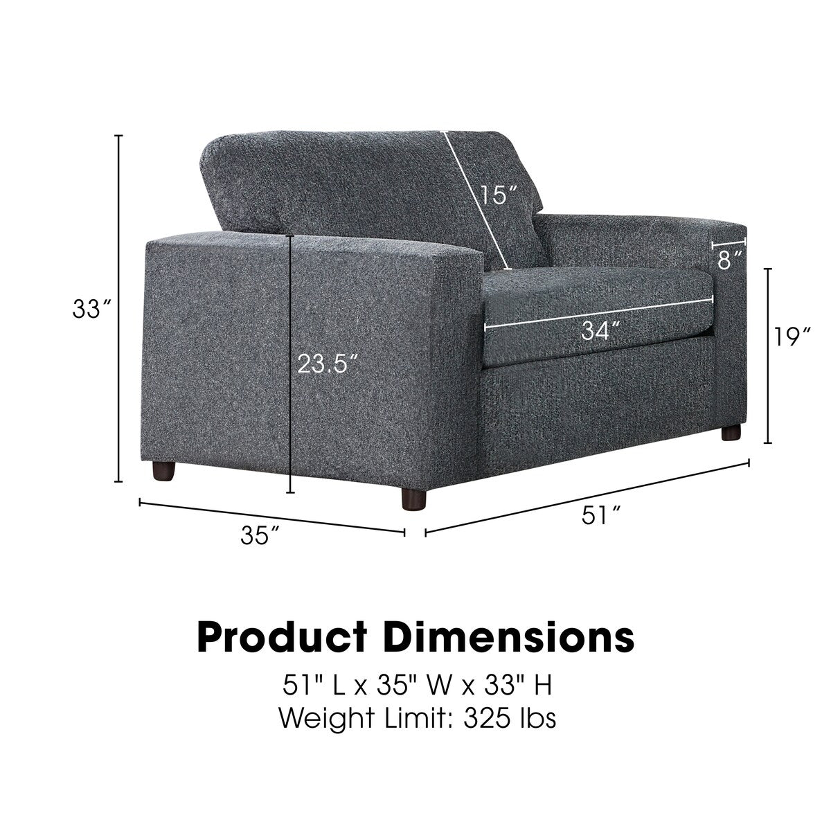 New Classic Furniture Leo 2-piece Living Room Set, Made in USA