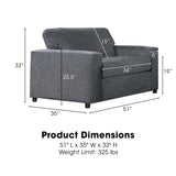 New Classic Furniture Leo 2-piece Living Room Set, Made in USA