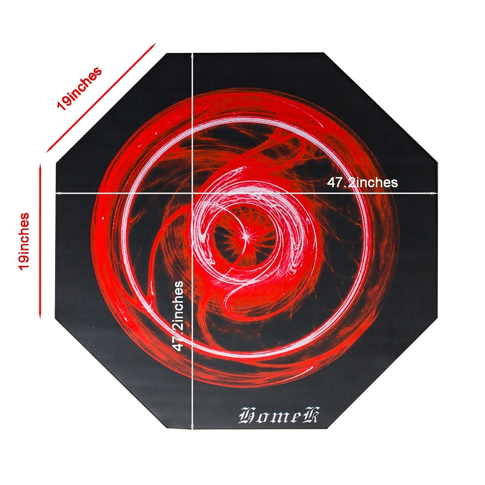 E-sports Floor Protect Cool Gaming Chair Mat in Red