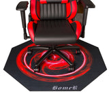 E-sports Floor Protect Cool Gaming Chair Mat in Red