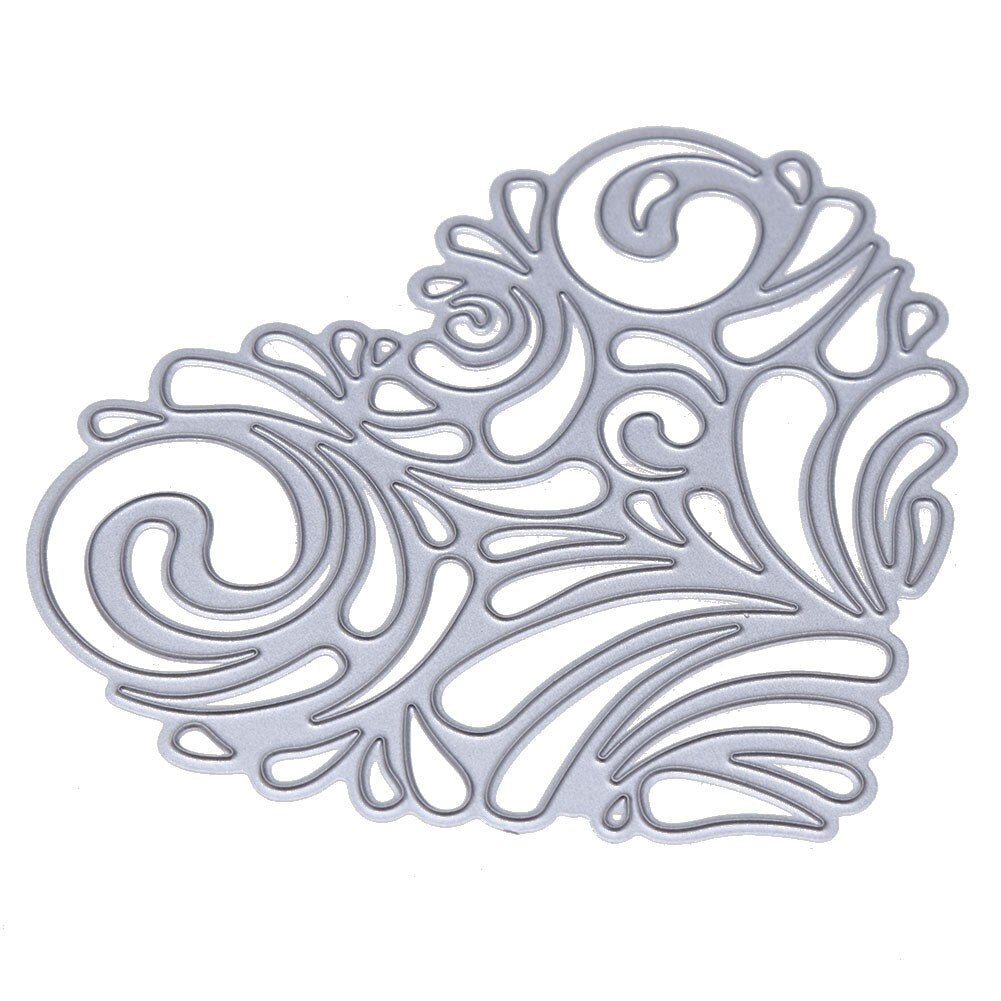 New Flower Heart Metal Cutting Dies Stencils DIY