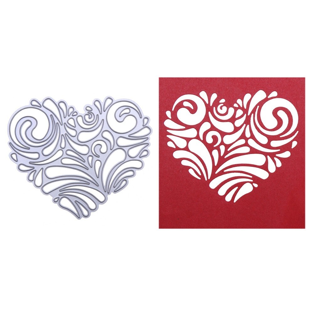 New Flower Heart Metal Cutting Dies Stencils DIY