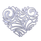 New Flower Heart Metal Cutting Dies Stencils DIY