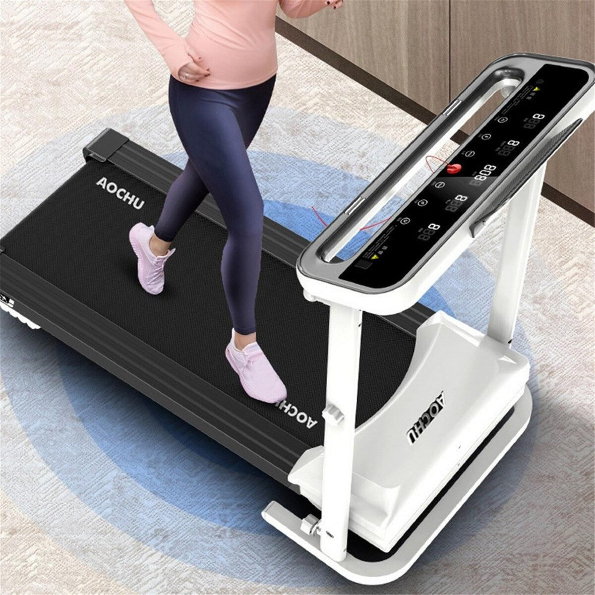 Folding Electric Treadmill Motorized Portable Walking And Running Machine