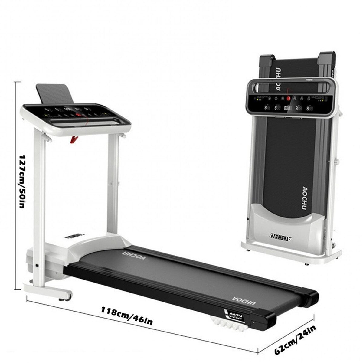 Folding Electric Treadmill Motorized Portable Walking And Running Machine