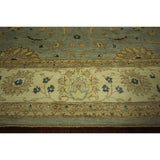Pakistani Peshawar Blue Floral Chobi Hand-knotted Wool Area Rug (8' x 10')