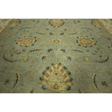 Pakistani Peshawar Blue Floral Chobi Hand-knotted Wool Area Rug (8' x 10')