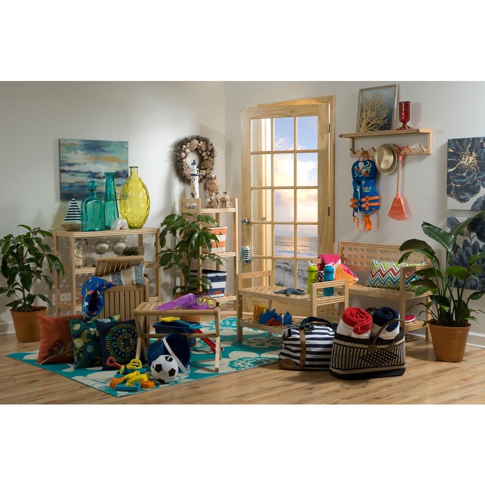 NewRidge Home Solid Wood Abingdon Bench, Blonde