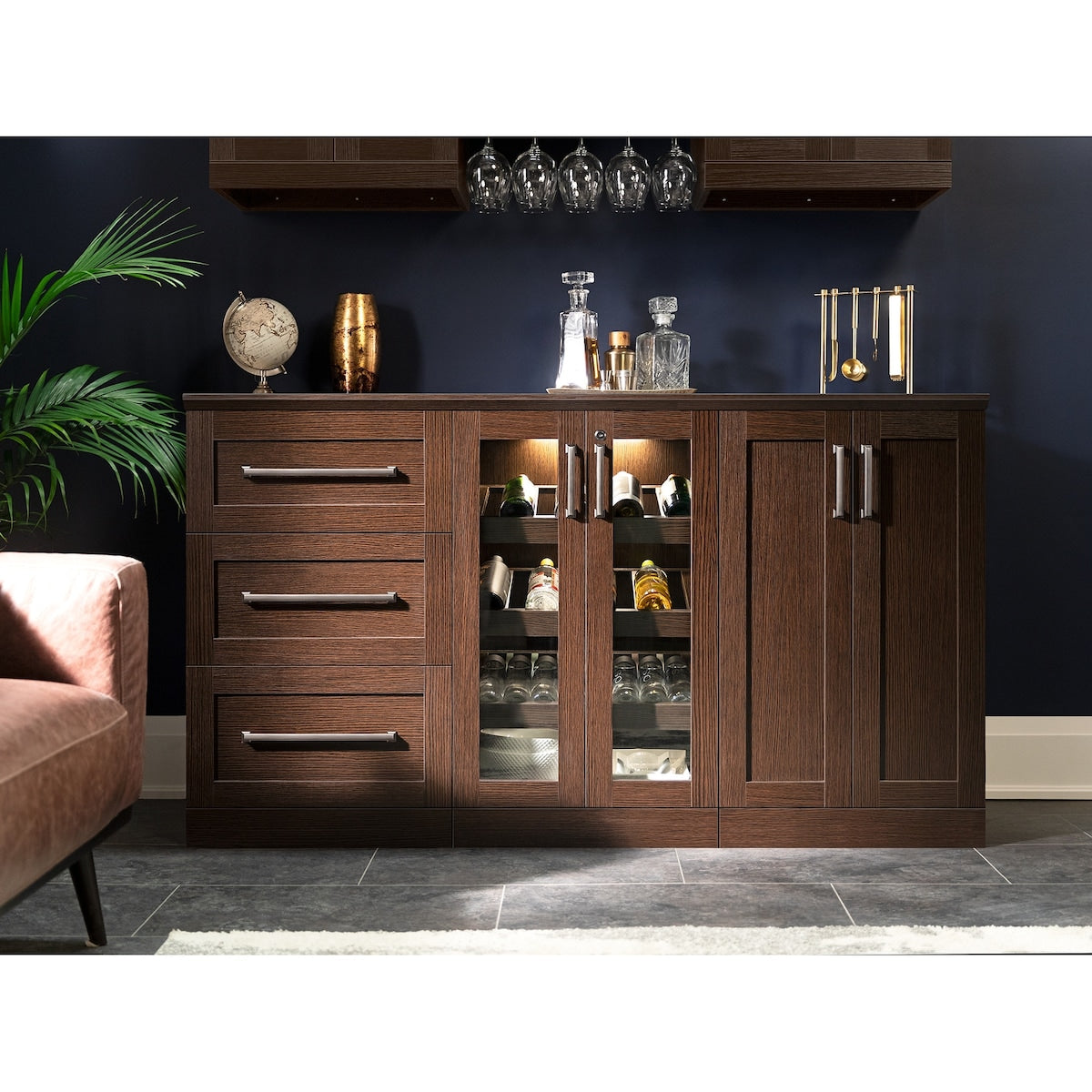 NewAge Products 21" Home Bar 6-Piece Cabinet Set