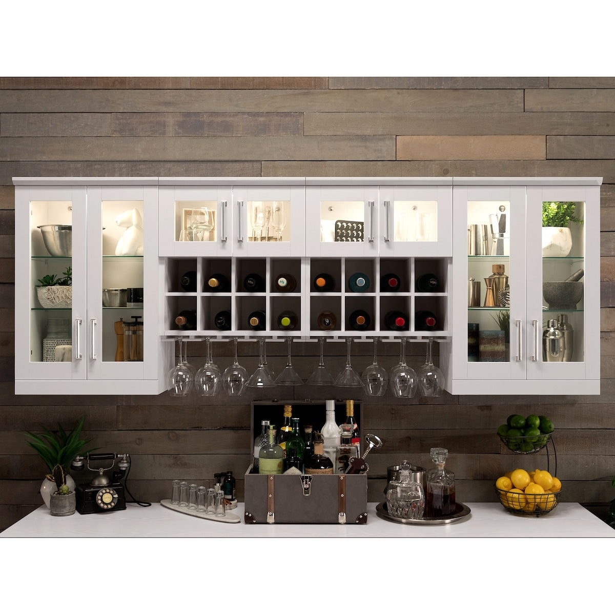 NewAge Products 21" Home Bar 6-Piece Cabinet Set