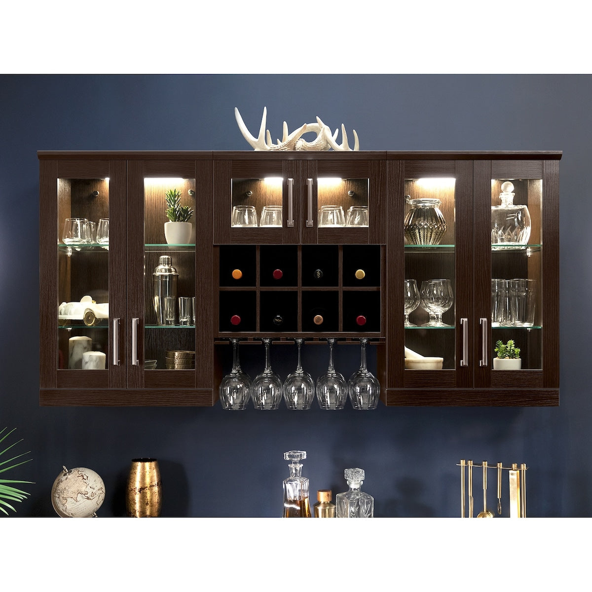 NewAge Products 21" Home Bar 6-Piece Cabinet Set