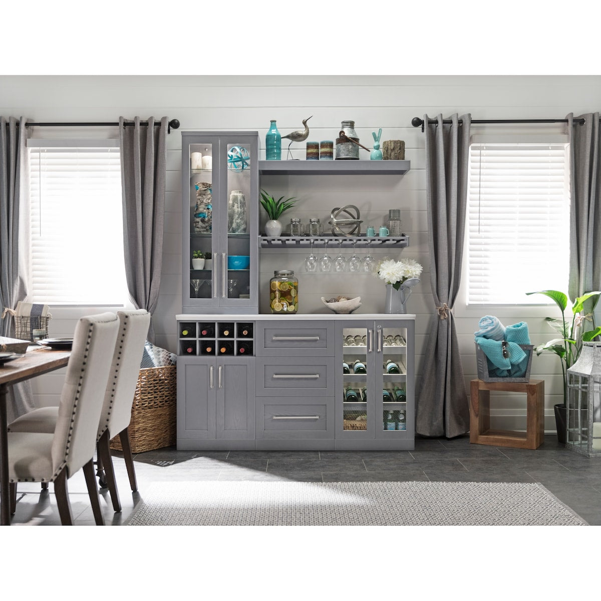 NewAge Products 21" Home Bar 6-Piece Cabinet Set