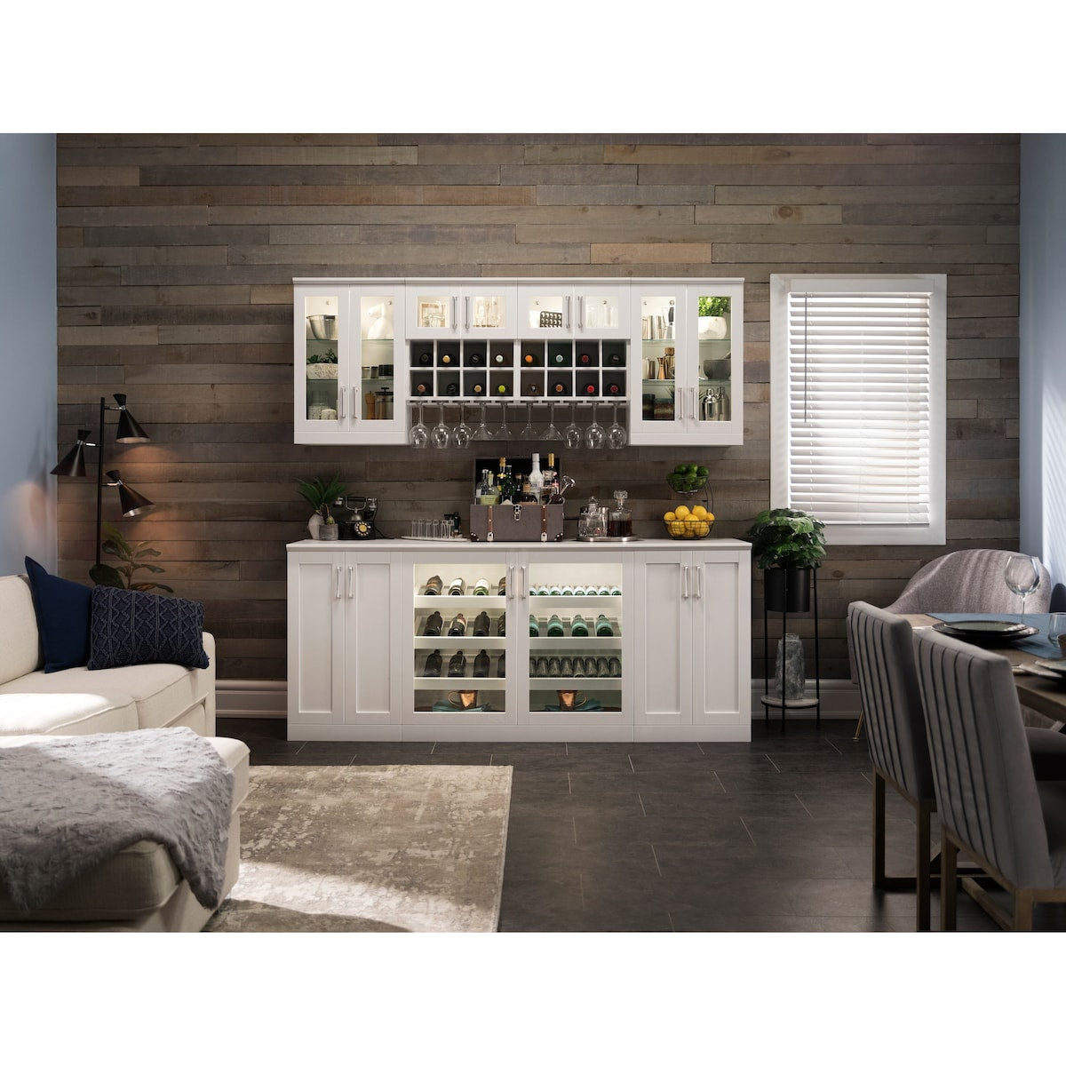 NewAge Products 21" Home Bar 6-Piece Cabinet Set