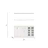 NewAge Products 21" Home Bar 6-Piece Cabinet Set
