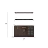 NewAge Products 21" Home Bar 6-Piece Cabinet Set