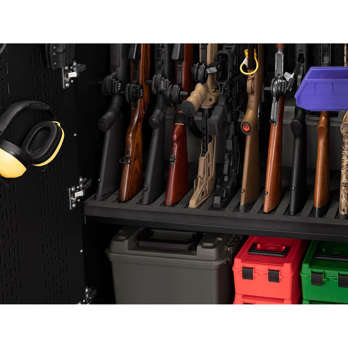 NewAge Products Secure Gun Cabinet Accessory - 36" 12 Gun Stock Rest