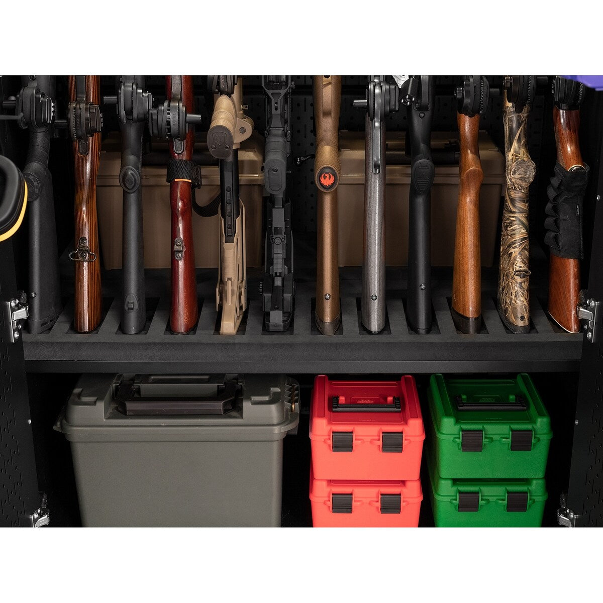NewAge Products Secure Gun Cabinet Accessory - 36" 12 Gun Stock Rest