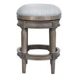 New Ridge Home Goods Chapman Backless Swivel 26" Counter-Height Bar Stool - Counter Height