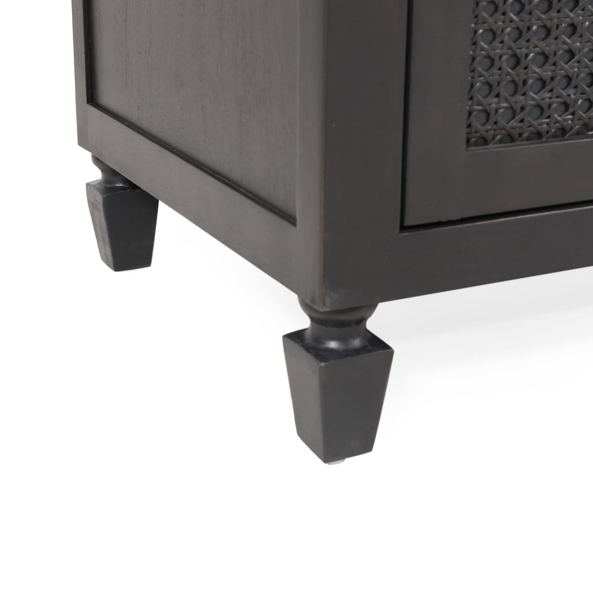 Newell Rustic Acacia Wood and Cane 5 Drawer Dresser by Christopher Knight Home