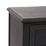 Newell Rustic Acacia Wood and Cane 5 Drawer Dresser by Christopher Knight Home