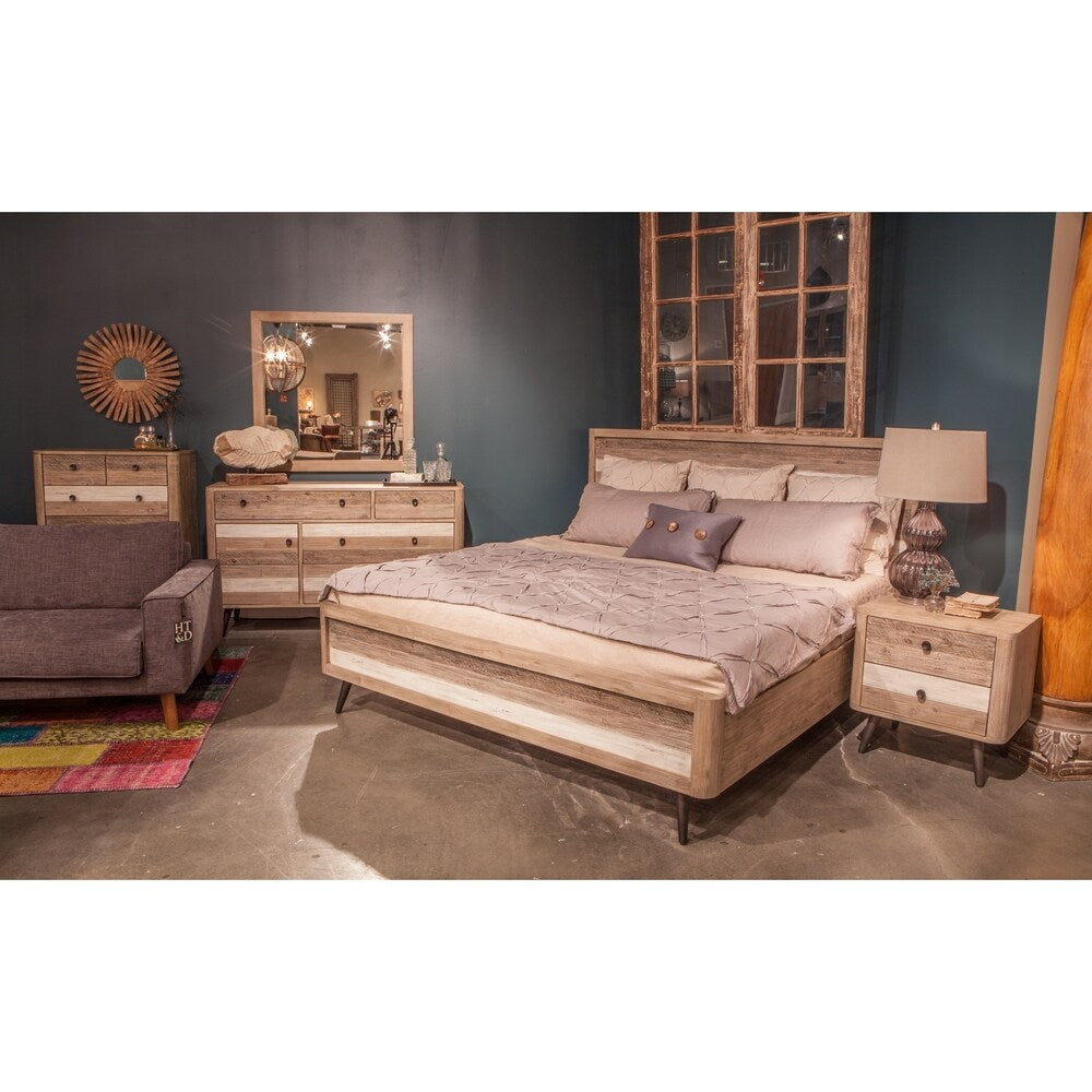Carson Carrington Sallmunds Acacia Wood Queen Bed