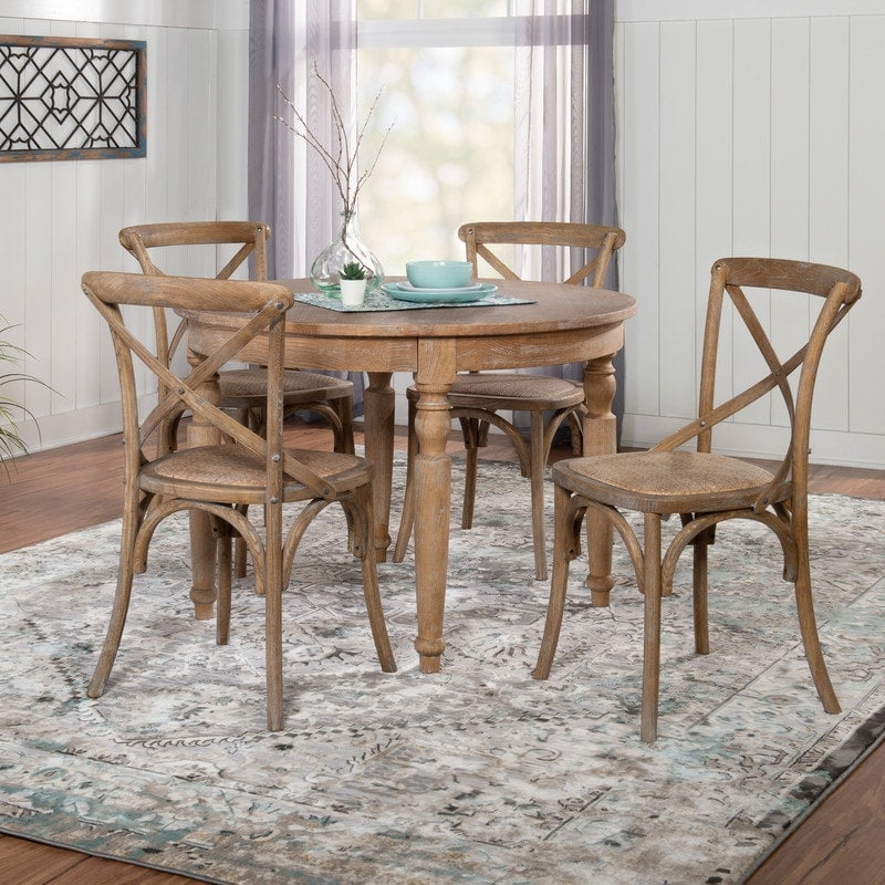 Newport Light Natural Brown Round Table