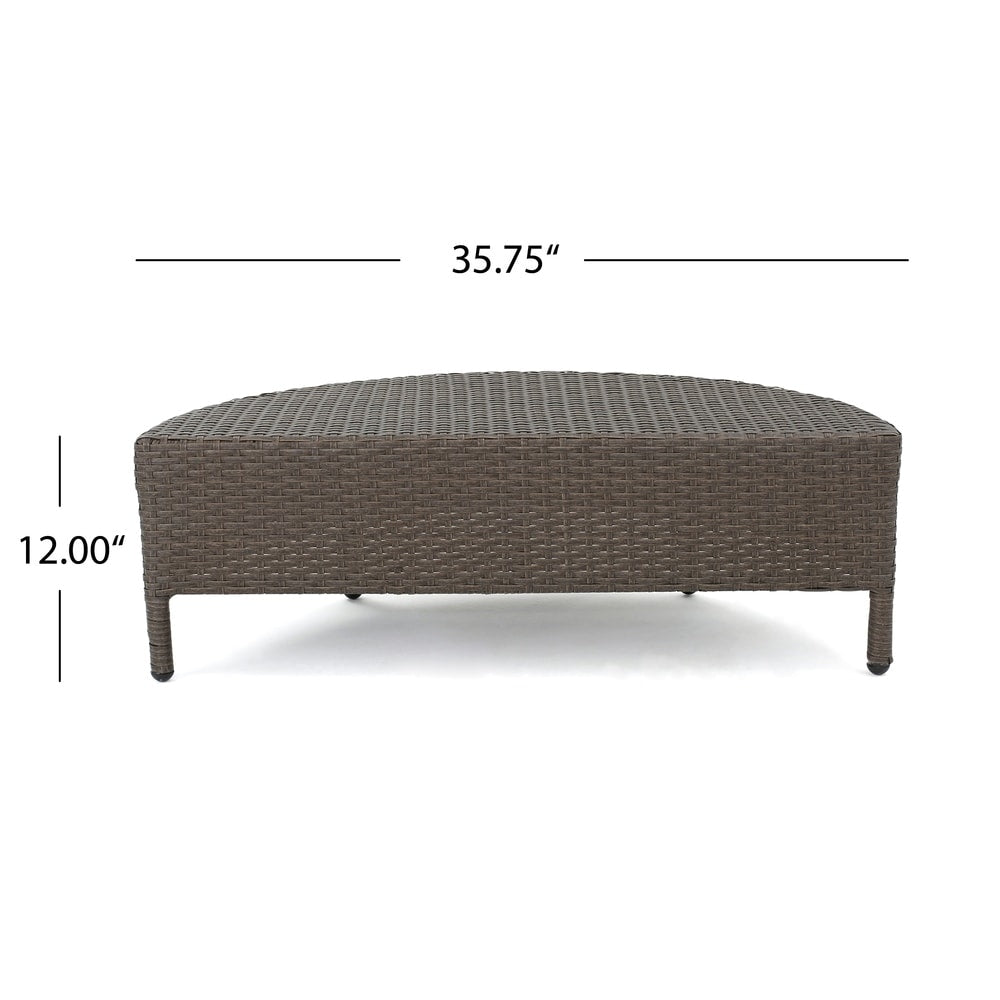 Newton Outdoor 4-seater Sectional Sofa Set by Christopher Knight Home
