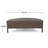 Newton Outdoor 4-seater Sectional Sofa Set by Christopher Knight Home